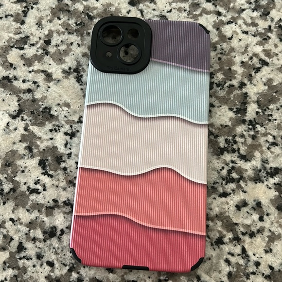Multi-color Block Handle Phone Case For iPhone14/14Plus - Picture 1 of 2